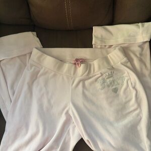 OG bling Juicy Couture Blush Velour Lounge Pants